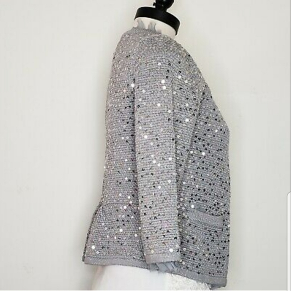 Silver sequin sweater - Picture 5 of 8